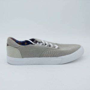 Departwest Mens Ballas Sneakers Gray White Low Top Lace Up Round Toe‎ 10M